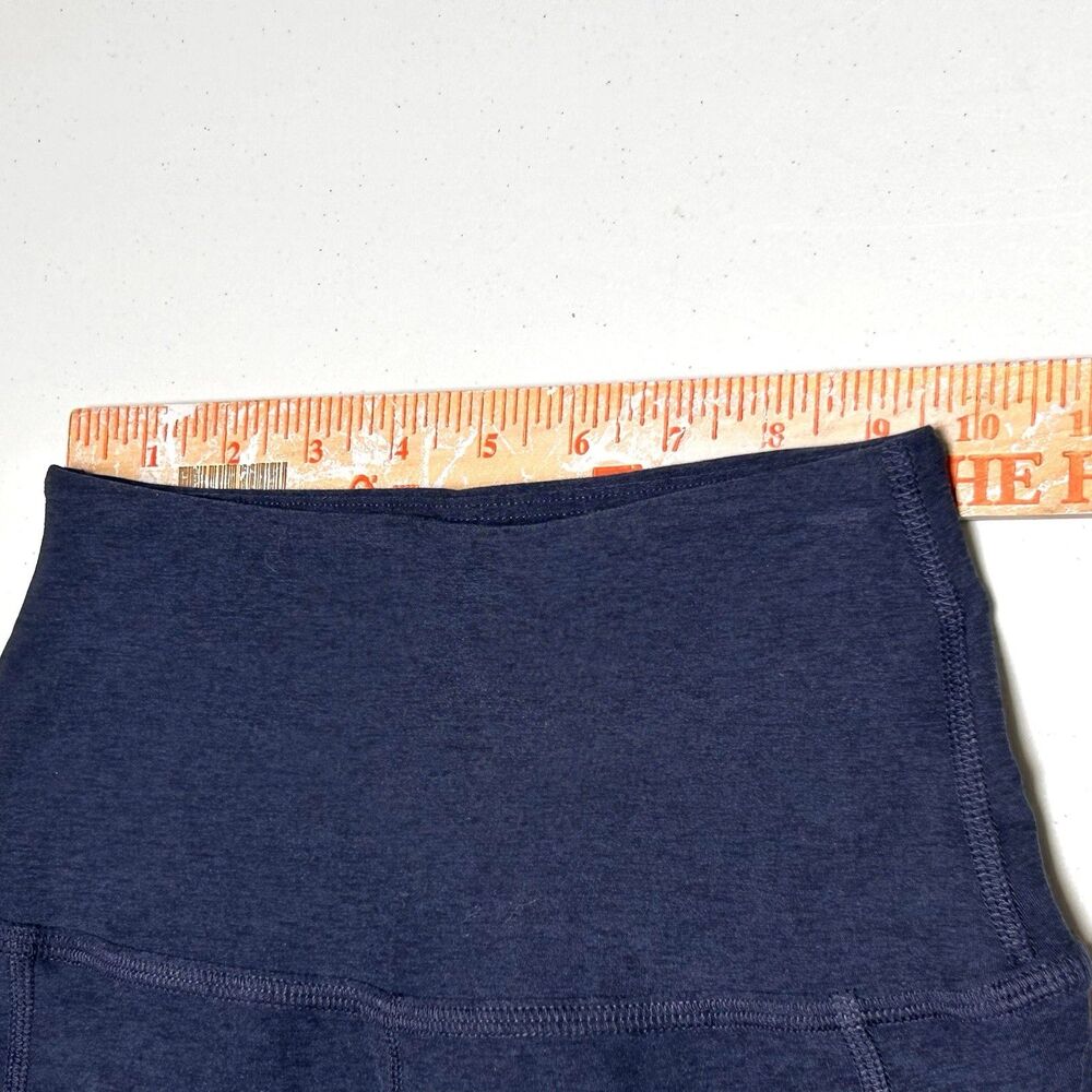 Beyond Yoga Space Dye Biker Shorts Womens Small Blue High Rise Pockets Yoga - Picture 6 of 8